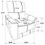 Fauteuil inclinable électrique capitonné Rivkin gris tourterelle-785013309