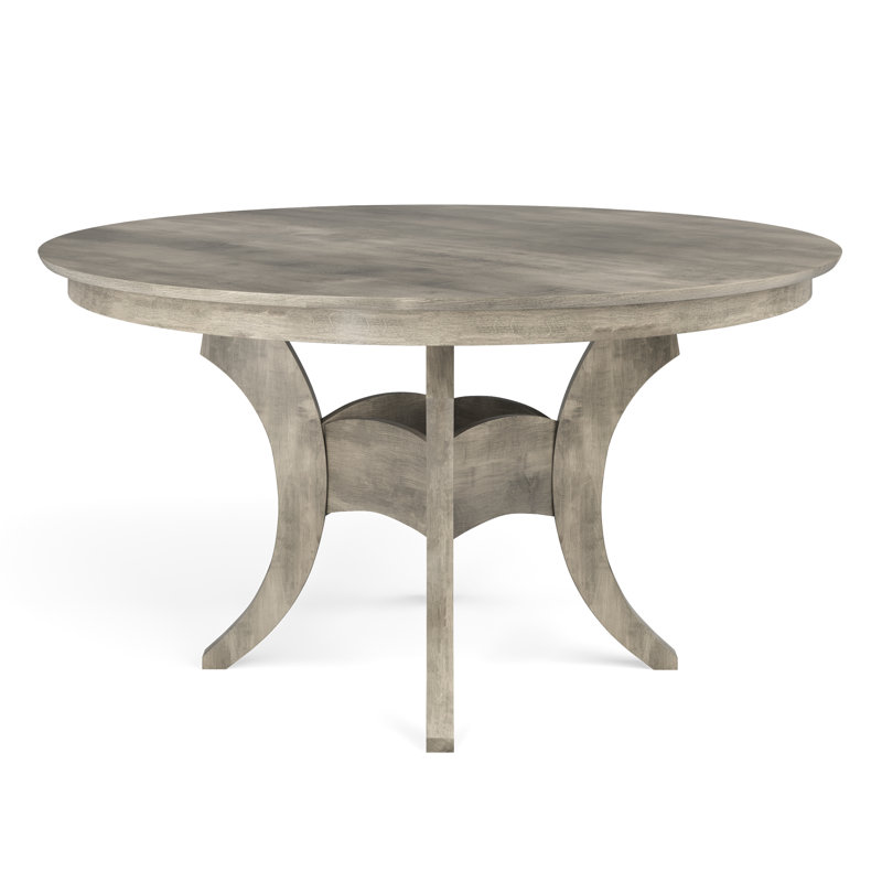 Maple Round Solid Wood Dining Table, Nantucket, 42" L x 42" W