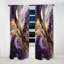 Rideau occultant en velours moderne mauve et doré liquide Magic II-107808757