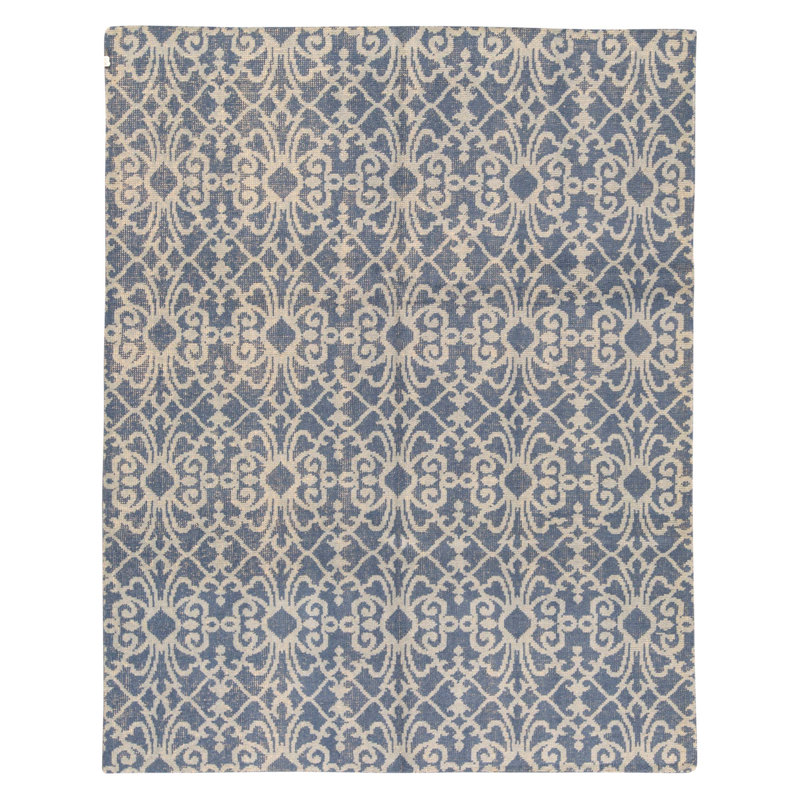 High-Quality Hand-Knotted Blue Area Rug