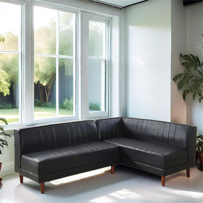 Faux Leather Upholstered Bench