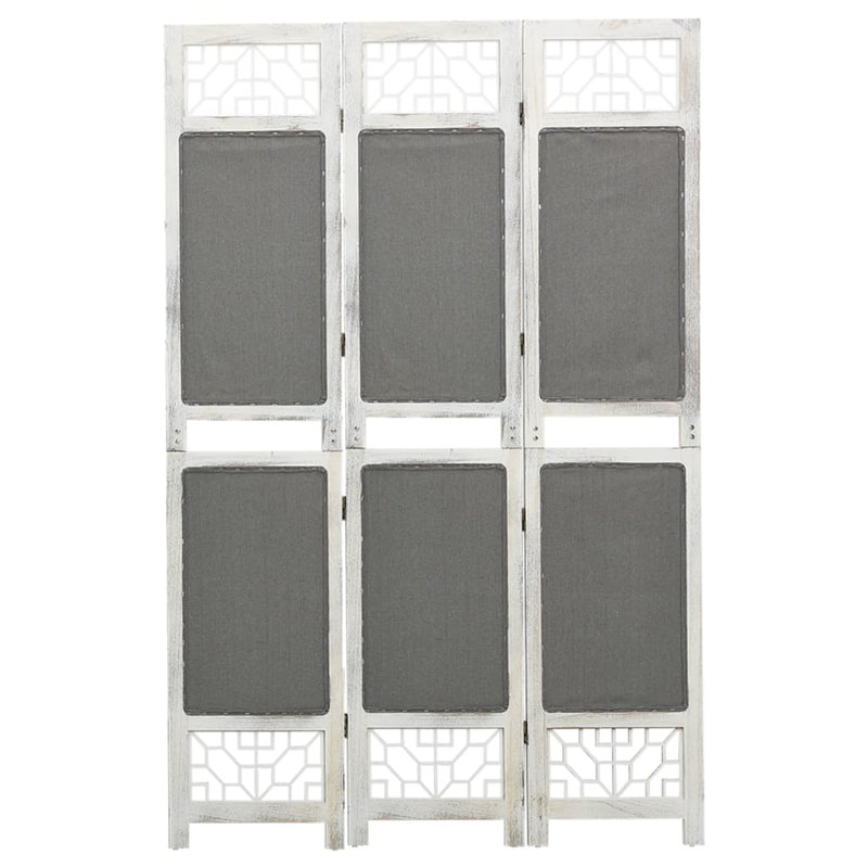 Tion 165cm H Folding Room Divider, Grey, 3