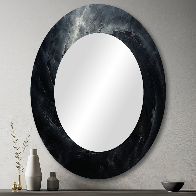 Miroir mural noir Hole Quiet Quasar - noir, 43 po x 33 po