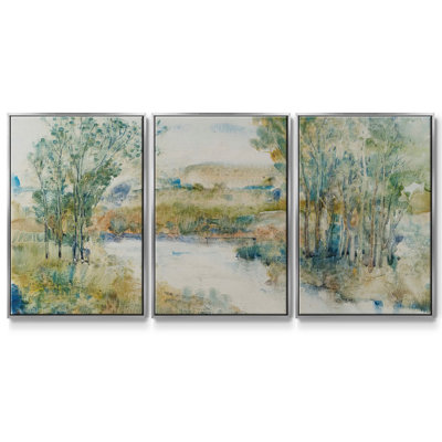 Trees on the Creek I - Toile encadrée multi-pièces