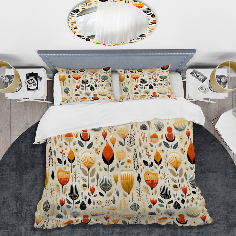 Ensemble de housse de couette Vintage Scandinavian Charm, Housse de couette pour très grand lit et 2 très