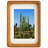 Wood Picture Frame with Mat, Desk or Wall Display Mid Century Rounded Edge Picture Frames-538623731-538623621