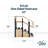 500 lb Capacity Hardwood Physical Therapy Non-slip Staircase with Safety Handles