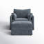 Fauteuil à housse avec roues et repose-pieds Cario-98143554-134055145