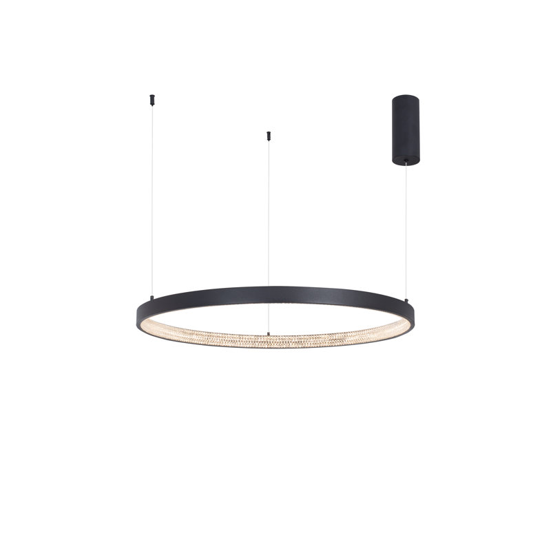 1 - Light Black LED Unique/Statement Pendant, 120cm H x 80cm W x 80cm D