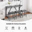 Ensemble de table de bar 4 pièces en bois massif avec charge USB-708088227-708088231