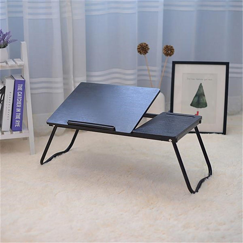 Plateau pour ordinateur portable d’extérieur pour dortoir, Noir