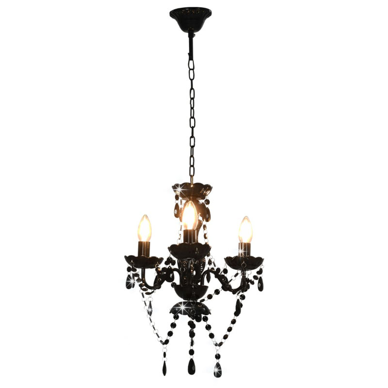 Espinal 3 - Light Crystal Chandelier, Black
