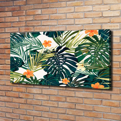 Tropical Leaves - Wrapped Canvas Print