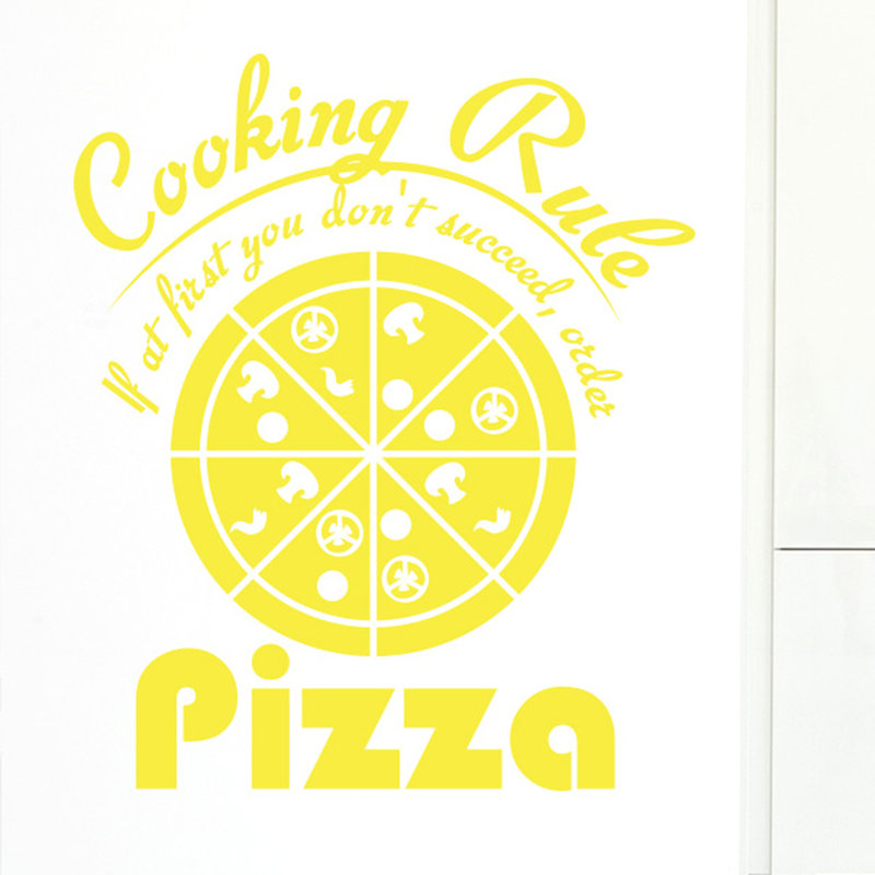 Food & Beverage Wall Decal, Bright Yellow