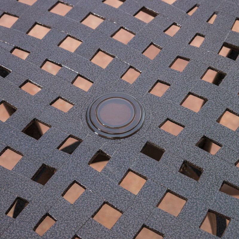 Round Dining Table, Patio Table, Bronze