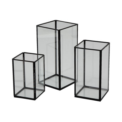 7.1'' H Glass Tabletop Candle Accessories