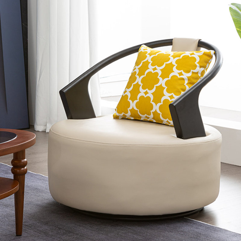 High-end solid wood swivel chair