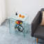 Élégante table d'appoint en verre à 2 couches pour une vie moderne