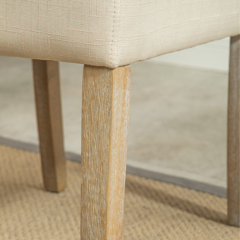 Ensemble de salle à manger 5 pièces Banff, table ronde avec 4 chaises capitonnées Banff, Beige
