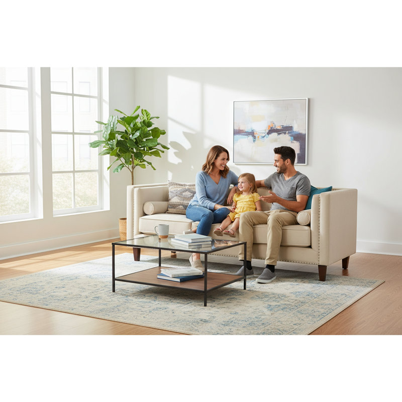 Causeuse en velours capitonné Chesterfield, Polyester ivoire, Ivoire ivoire