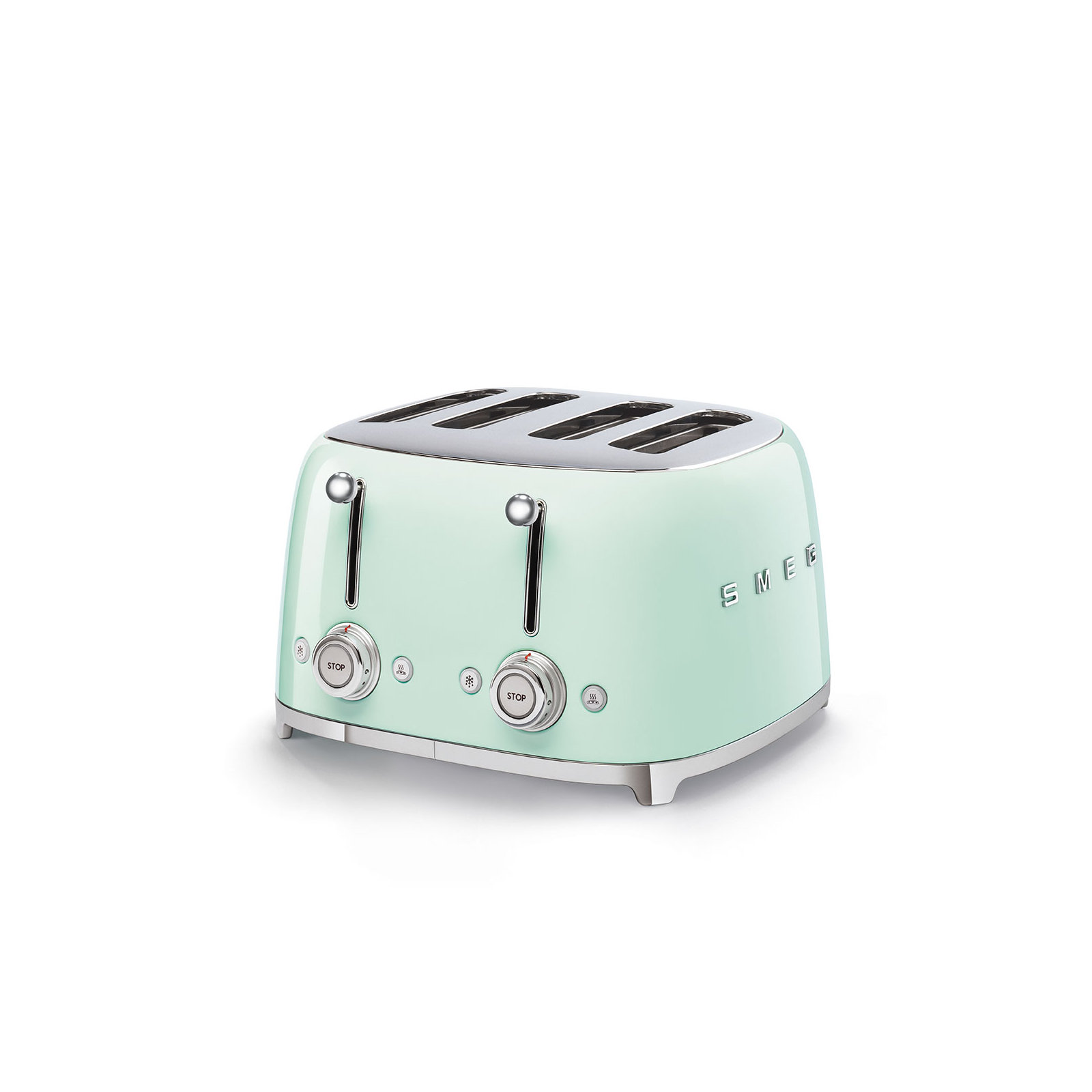 SMEG 50's Retro Style 4x4 Slice Toaster, Pastel Green