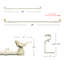 Tringle à rideaux simple réglable 1 po-73484721-73484720