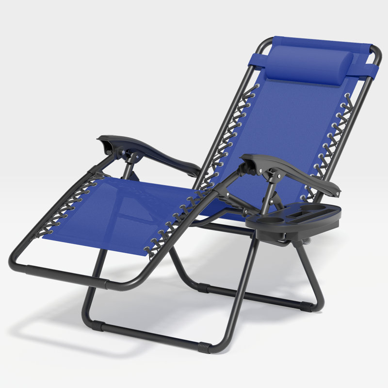 Chaise longue pliante à gravité zéro Morena, Bleu