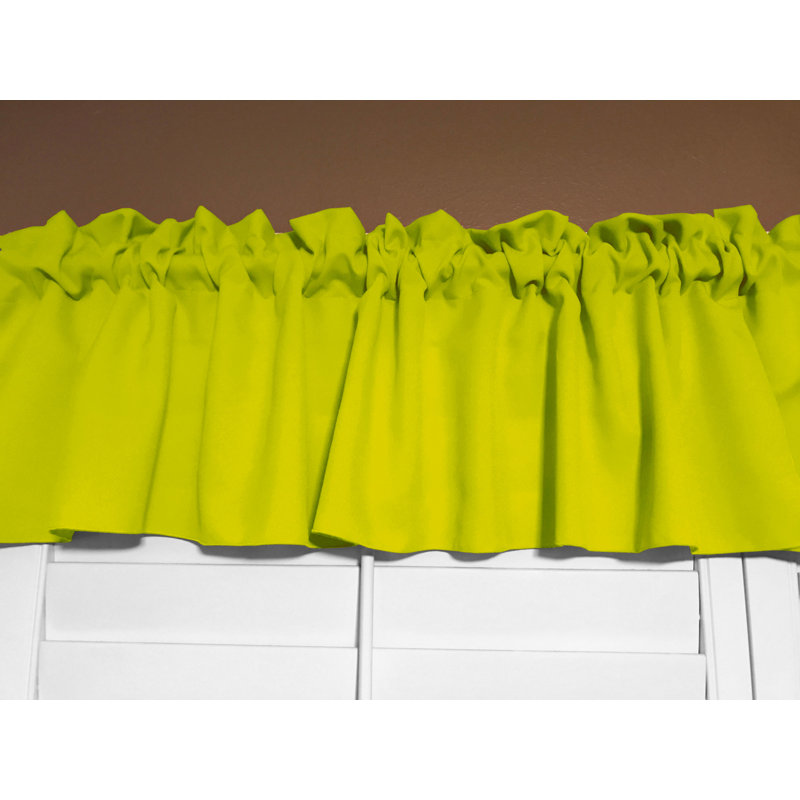 Cantonnière sur mesure l 58 po Pastorella, Jaune vif, L 58 po x L 16 po