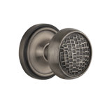 Craftsman Interior Mortise Door Knob with Classic Rosette