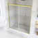 60 In. W X 70 In. H Double Sliding Framed Shower Door In