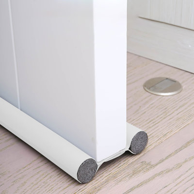 Pla stic door bottom sealing strip Under Door Draft Guard Stopper Flexible Door Bottom Sealing Strip Windproof Du St Stopper Guard Rain Insulator Weather Strip