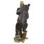 Statue ourson noir timide