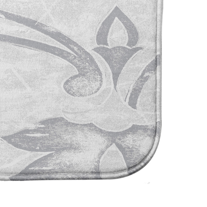 Tapis de bain Lowenthal, l 24 po x L 17 po, Gris