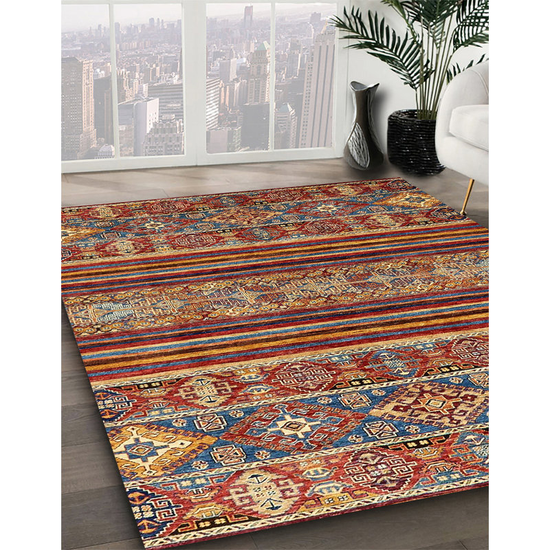 Abstract Indoor Rug, Square 4'