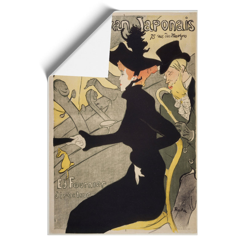 Divan Japonais by Henri De Toulouse-Lautrec - No Frame Print, 30cm H x 21cm W x 0.1cm D