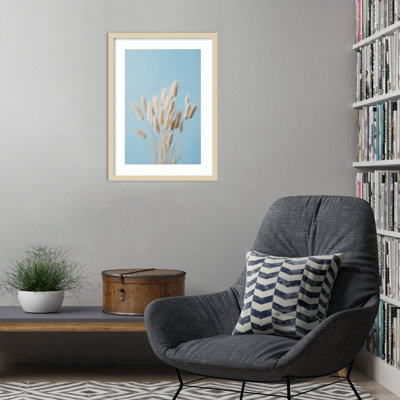 «Bunny Grass No 3» par Colmenero, impression sur bois encadrée