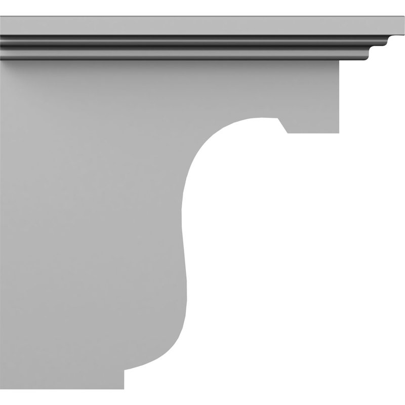 Endurathane Legacy Bracket, 4"W x 6"D x 6"H, Factory Primed (6-Pack)
