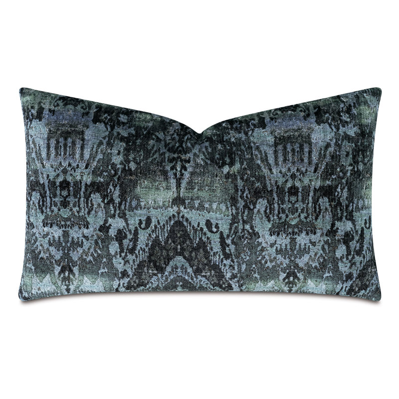Sparkle Velvet Pillow Cover & Insert, Emerald, Rectangular