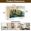 Buffet Buffet avec rangement Ethereal Mist Landscape avec 2 portes pour le salon et la cuisine