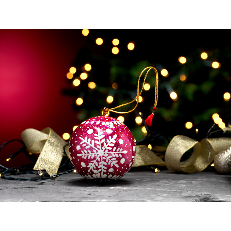 Frozen Tourquoise Bauble, Pink