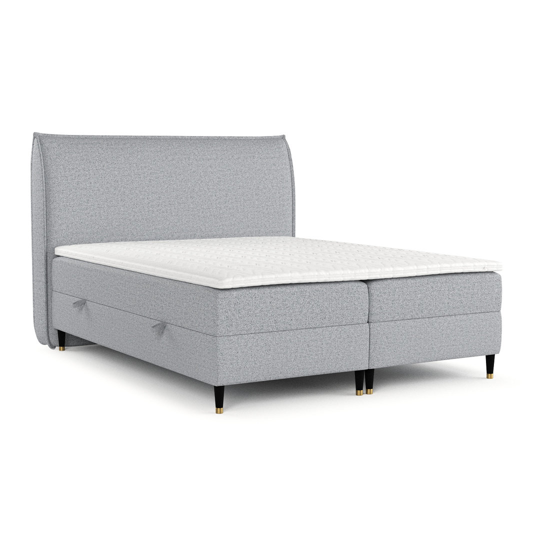 Boxspringbett Alita mit Topper und Stauraum