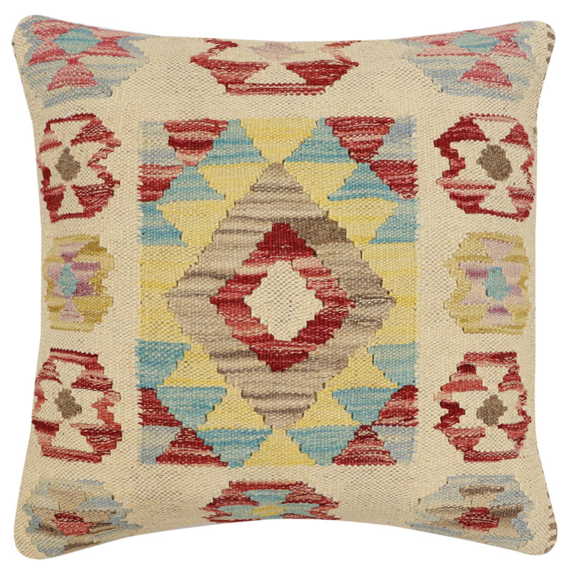 Housse et insert de coussin carré 100% laine 