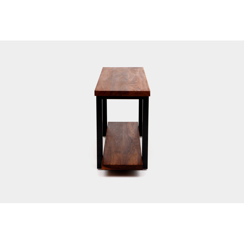 Gax Solid Wood Console Table, 30" H x 48" W x 18" D, Matte Black
