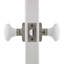 Rosette classique avec bouton de porte en porcelaine blanche-29704493-25842535