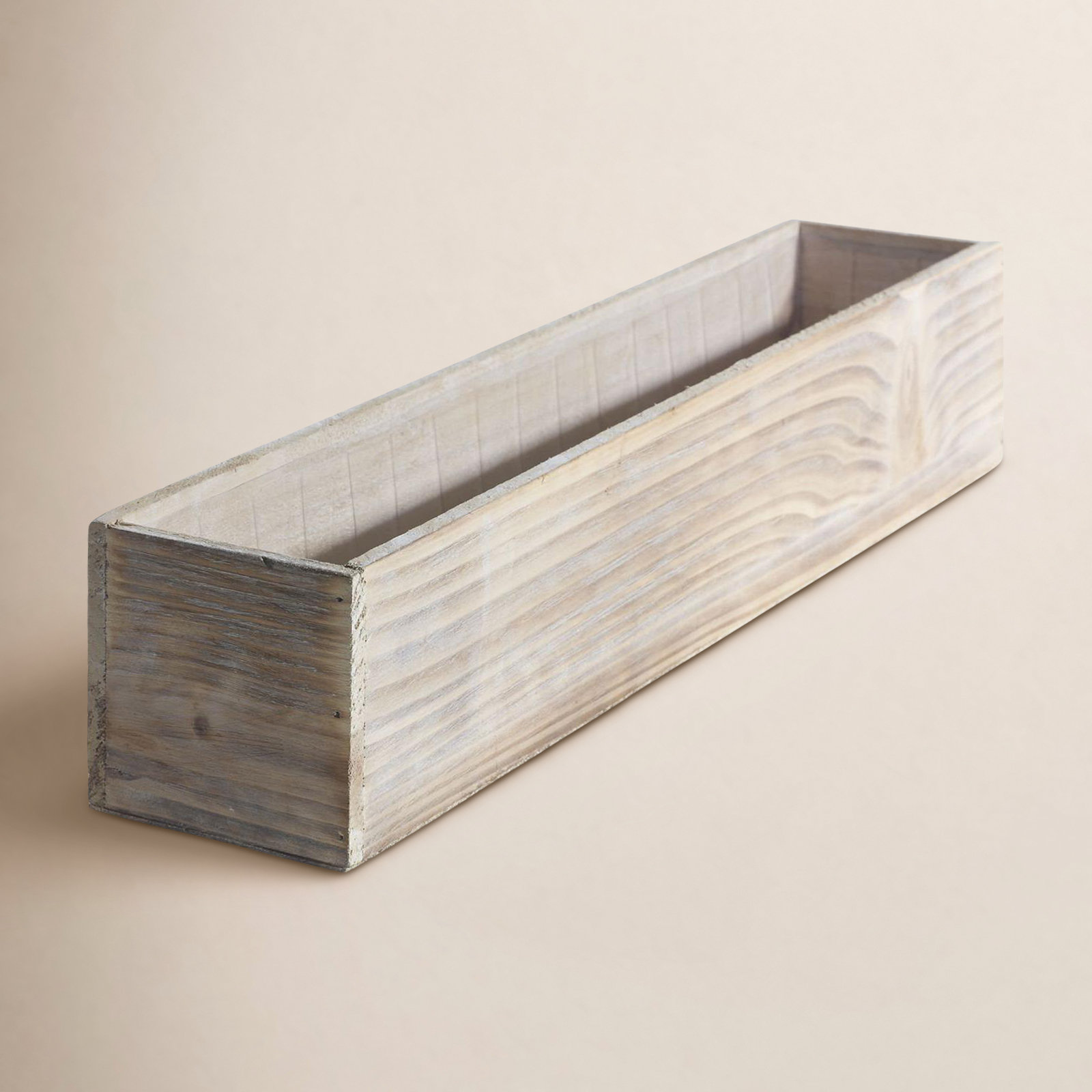 Tariah 20" Planter Box, White, 4" H x 20" W x 4" D