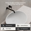 Lavabo vasque ovale blanc mat 21 "x 17" Monblari-126410542