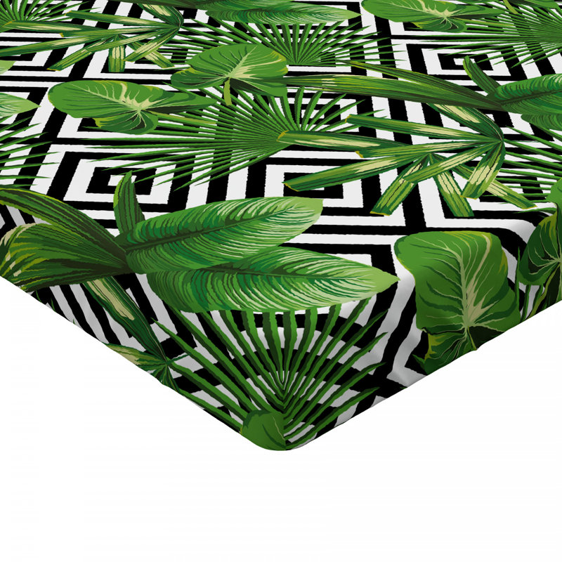 Microfiber Floral Fitted Sheet, Twin Fitted Sheet