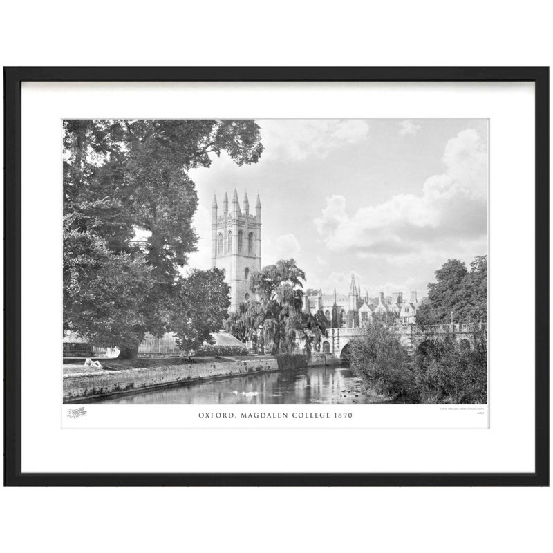 Oxford, Magdalen College 1890 by Francis Frith - Single Picture Frame Print, 60cm H x 80cm W x 2.3cm D