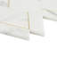 Enver Calacatta Polished And Brass Mosaic