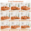 Tissu à 4 places en tissu orange avec accoudoirs incurvés et sans assemblage pour les salles d'étude à la maison